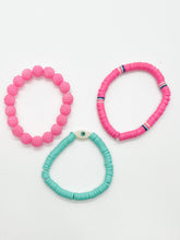 Load image into Gallery viewer, bubblegum bracelet stack
