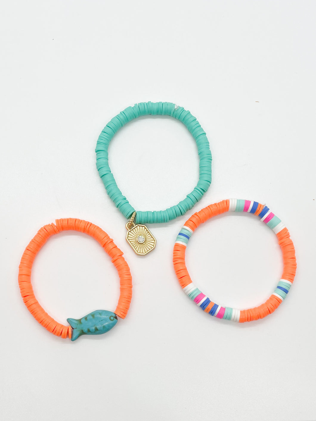 beach bracelet stack