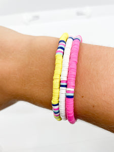 vibrant bracelet stack