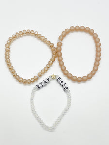 stay gold bracelet stack